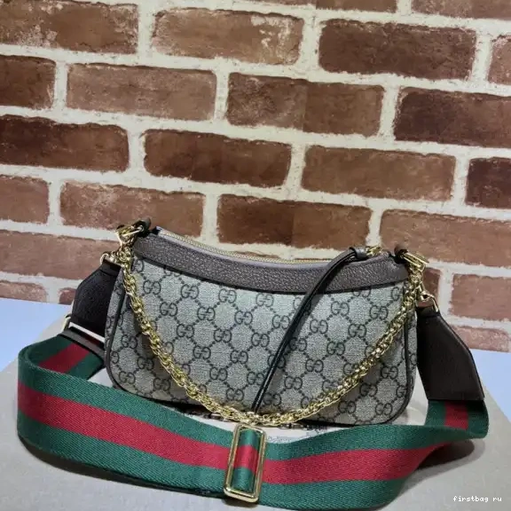 First bag ru shoulder Gucci Ophidia bag-25*15.5*6cm small 0629